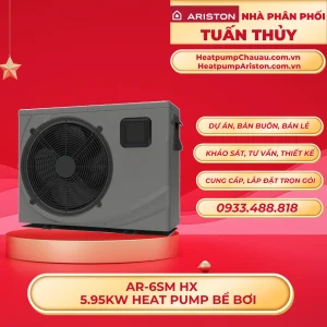 AR-6SM - 5.8kw - HEAT PUMP BỂ BƠI